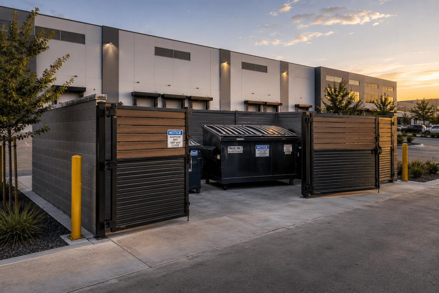 Commercial Dumpster enclosures