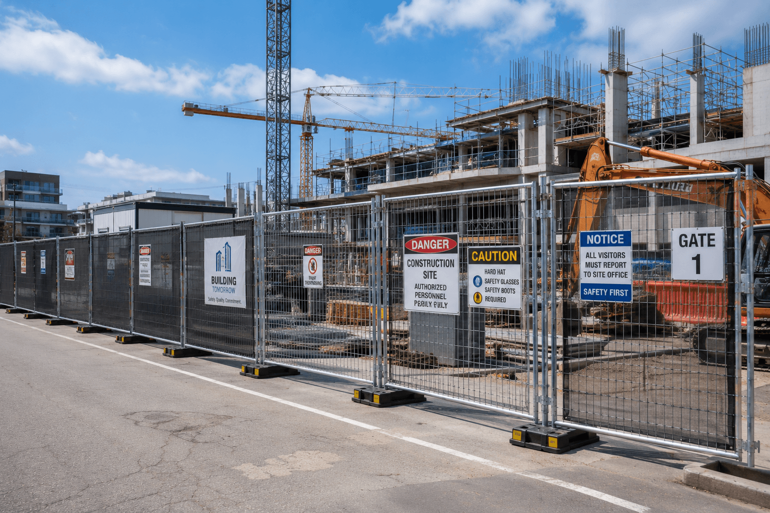 Jobsite fencing