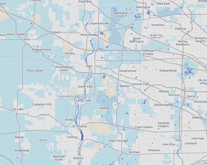 South Elgin Roofing service areas